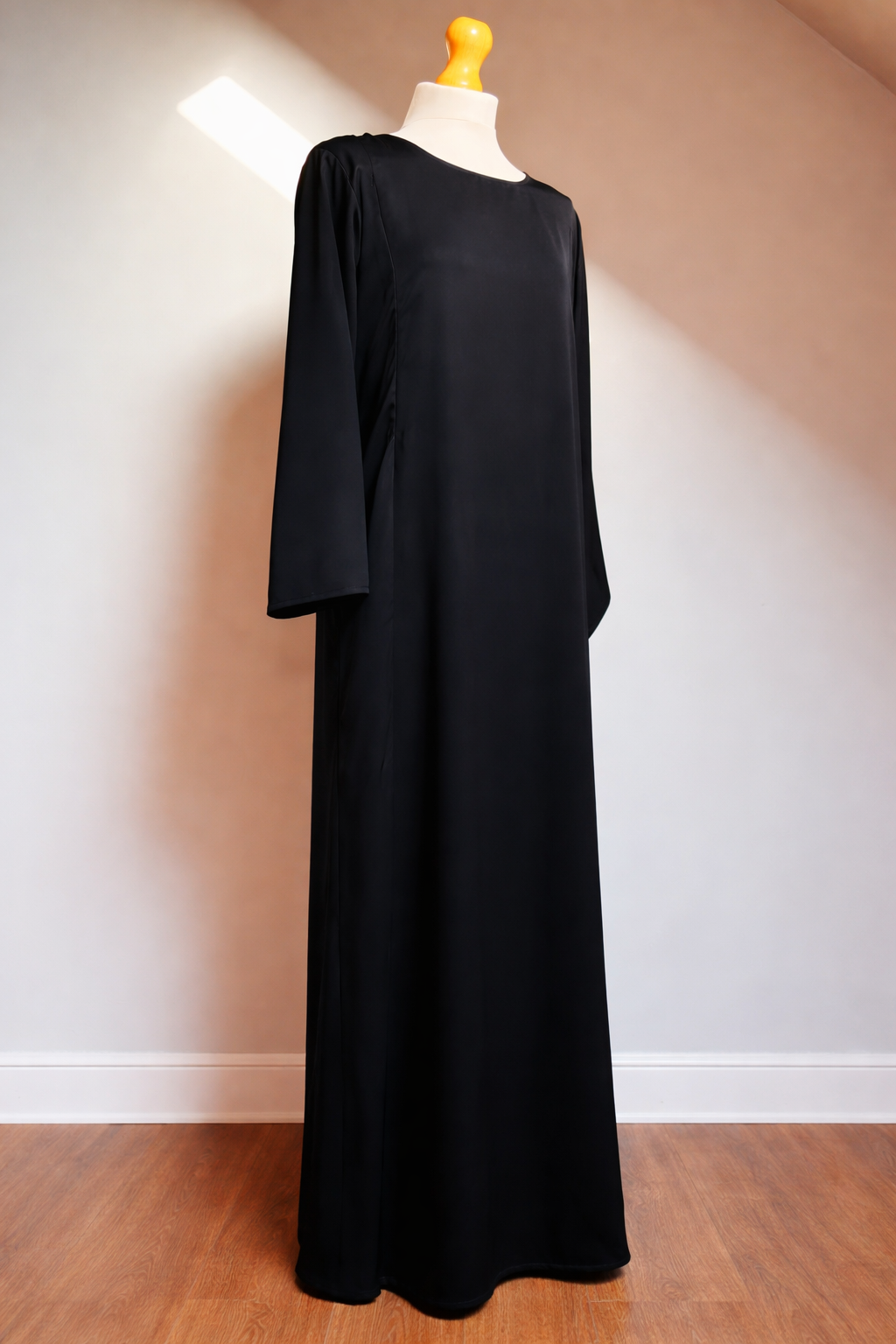 Nida Nursing Abaya/Slip Dress - Black