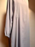 Coloured Nursing Abaya - Light Grey