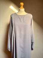 Coloured Nursing Abaya - Light Grey