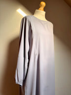 Coloured Nursing Abaya - Light Grey