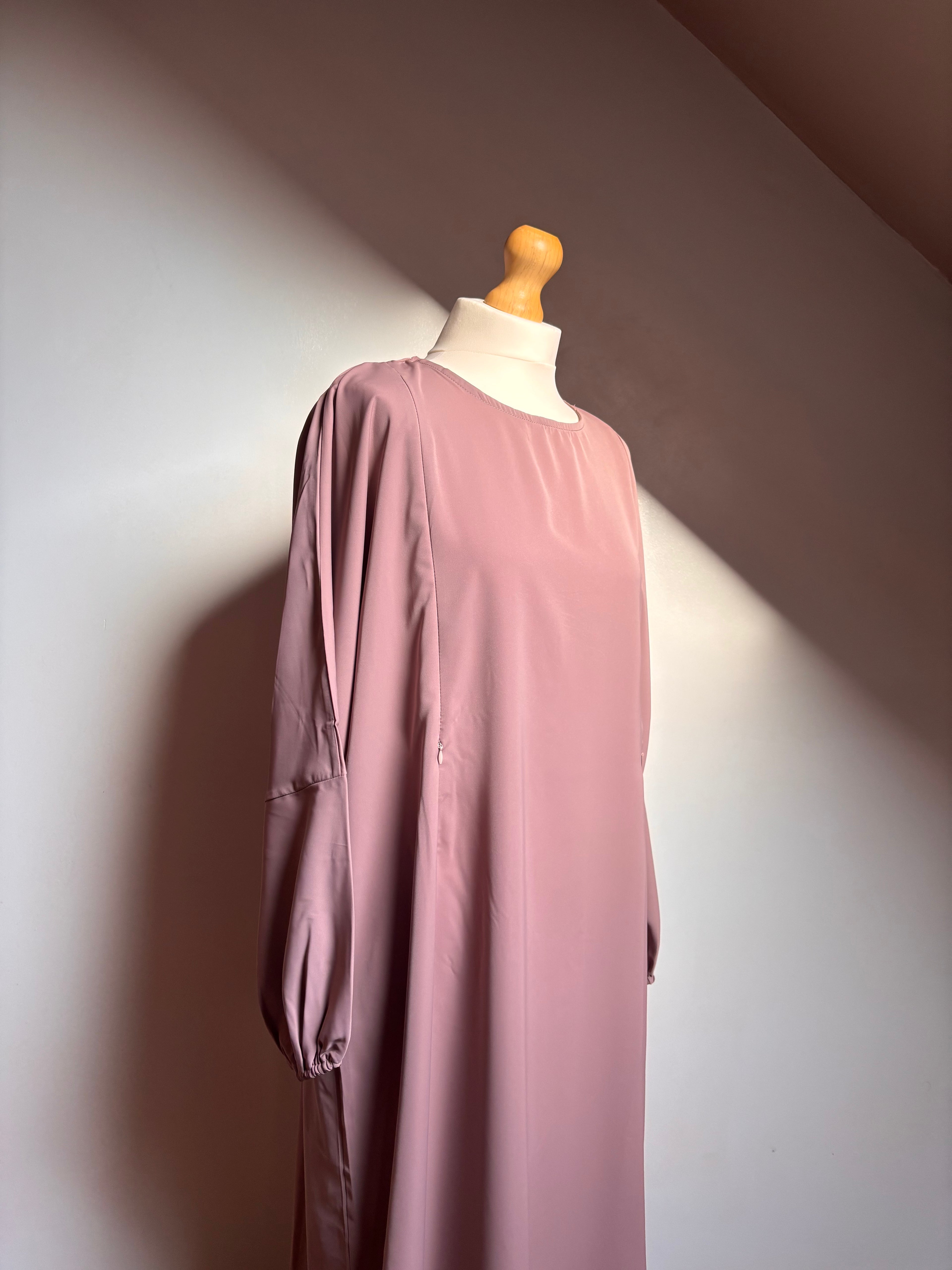 Coloured Nursing Abaya - Mauve