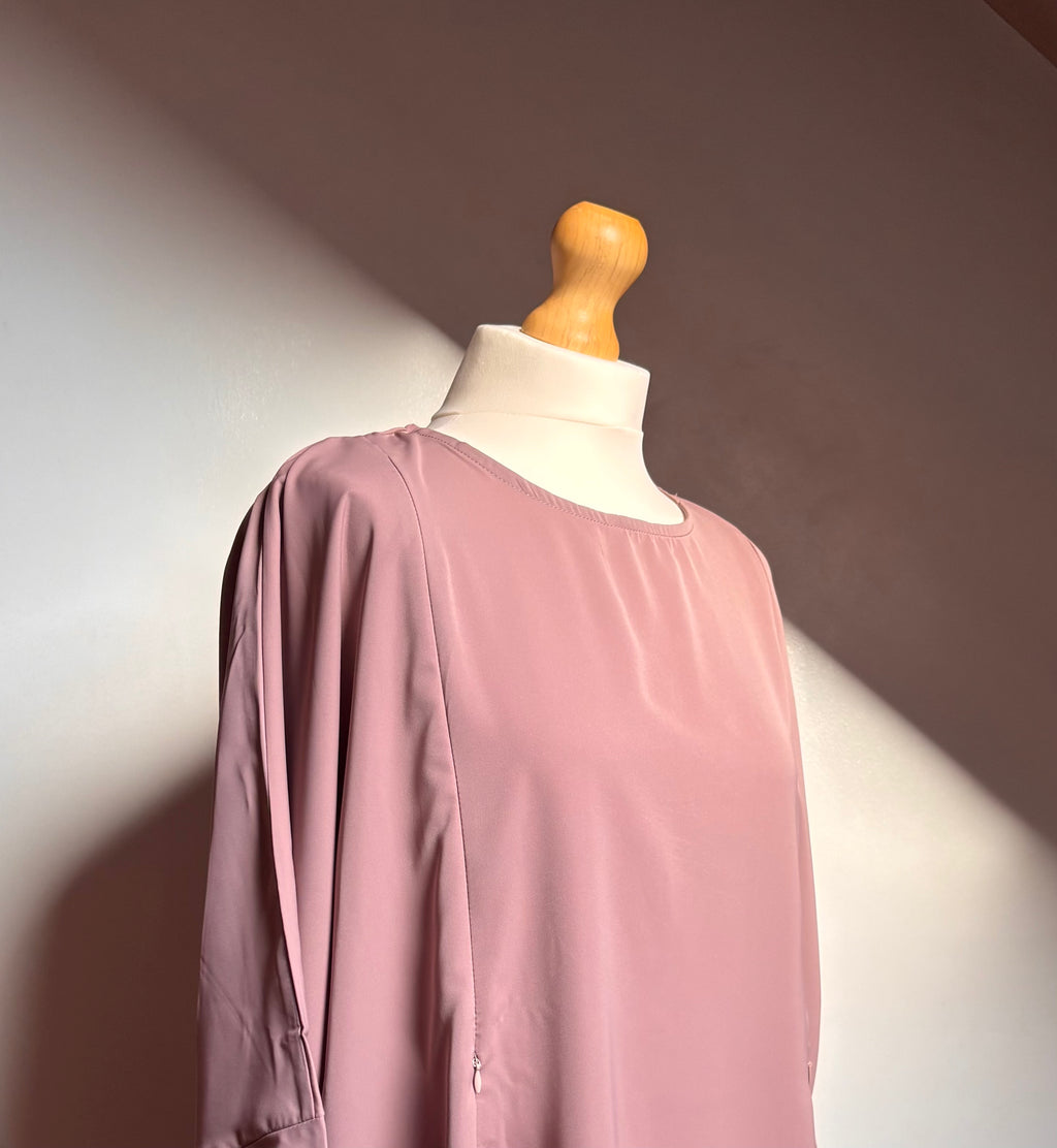 Coloured Nursing Abaya - Mauve