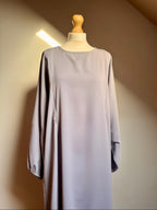 Coloured Nursing Abaya - Light Grey