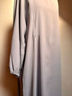 Coloured Nursing Abaya - Light Grey