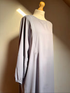 Coloured Nursing Abaya - Light Grey