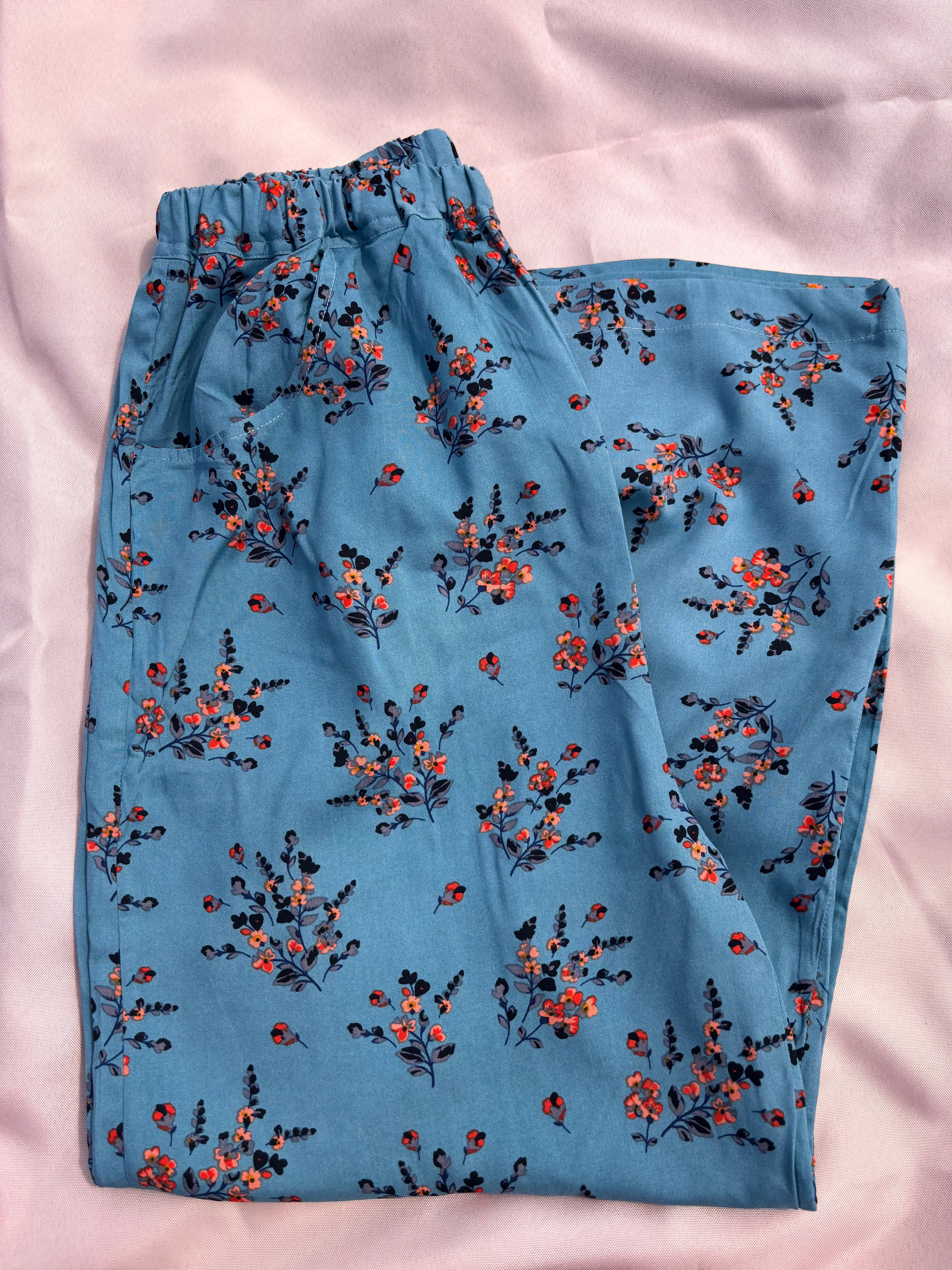 Blue Kurta - with or without trousers