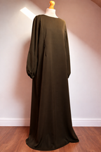 Coloured Nursing Abaya - Dark Green