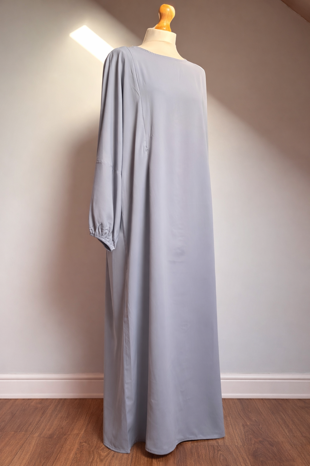 Coloured Nursing Abaya - Light Grey